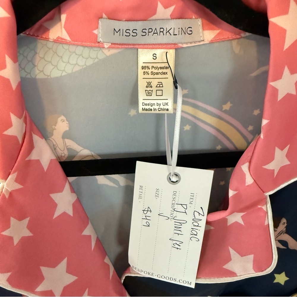 NWT Miss Sparkling Zodiac Pajama Set - Navy - Picture 6 of 7